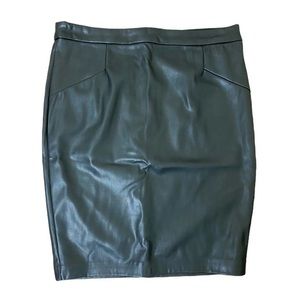 Dynamite Faux Leather Pencil Skirt